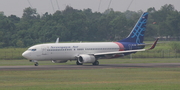 Sriwijaya Air Boeing 737-86N (PK-CRH) at  Palembang - Sultan Mahmud Badaruddin II International, Indonesia