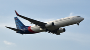 Sriwijaya Air Boeing 737-86N (PK-CRH) at  Adisumarmo International, Indonesia