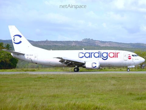 Cardig Air Boeing 737-301(SF) (PK-DJS) at  Banda Aceh - Sultan Iskandar Muda International, Indonesia