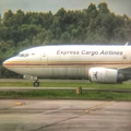 Falcon Express Cargo Airlines Boeing 737-33A(SF) (PK-ECA) at  Balikpapan Sepinggan - International, Indonesia