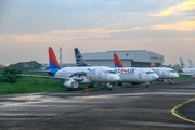 Sky Aviation Sukhoi Superjet 100-95B (PK-ECM) at  Surabaya - Juanda International, Indonesia