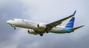 Garuda Indonesia Boeing 737-86N (PK-GFC) at  Adisumarmo International, Indonesia