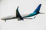 Garuda Indonesia Boeing 737-8BK (PK-GFG) at  Palembang - Sultan Mahmud Badaruddin II International, Indonesia
