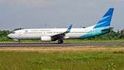 Garuda Indonesia Boeing 737-8U3 (PK-GFH) at  Adisumarmo International, Indonesia