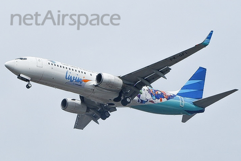 Garuda Indonesia Boeing 737-86N (PK-GFI) at  Semarang - Achmad Yani International, Indonesia