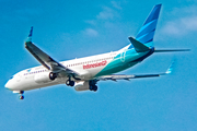 Garuda Indonesia Boeing 737-8U3 (PK-GFW) at  Palembang - Sultan Mahmud Badaruddin II International, Indonesia