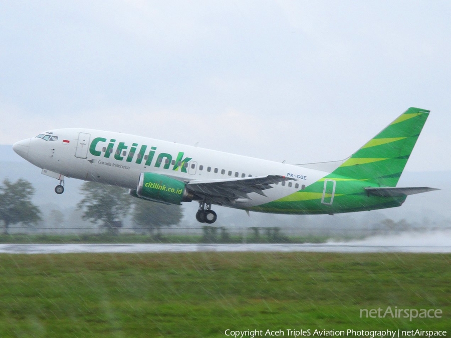 Citilink Garuda Indonesia Boeing 737-5U3 (PK-GGE) | Photo 409035