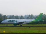 Citilink Garuda Indonesia Airbus A320-214 (PK-GLK) at  Palembang - Sultan Mahmud Badaruddin II International, Indonesia