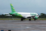 Citilink Garuda Indonesia Airbus A320-214 (PK-GLU) at  Makassar-Sultan Hasanuddin - International, Indonesia
