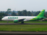 Citilink Garuda Indonesia Airbus A320-214 (PK-GLV) at  Palembang - Sultan Mahmud Badaruddin II International, Indonesia