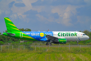 Citilink Garuda Indonesia Airbus A320-214 (PK-GLW) at  Adisumarmo International, Indonesia