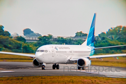 Garuda Indonesia Boeing 737-8U3 (PK-GMF) at  Palembang - Sultan Mahmud Badaruddin II International, Indonesia