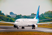 Garuda Indonesia Boeing 737-8U3 (PK-GMF) at  Palembang - Sultan Mahmud Badaruddin II International, Indonesia