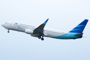 Garuda Indonesia Boeing 737-8U3 (PK-GMJ) at  Banda Aceh - Sultan Iskandar Muda International, Indonesia