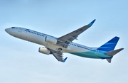 Garuda Indonesia Boeing 737-8U3 (PK-GMK) at  Adisumarmo International, Indonesia