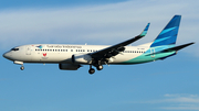 Garuda Indonesia Boeing 737-8U3 (PK-GMV) at  Balikpapan Sepinggan - International, Indonesia