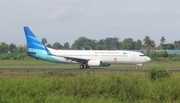 Garuda Indonesia Boeing 737-8U3 (PK-GMV) at  Palembang - Sultan Mahmud Badaruddin II International, Indonesia