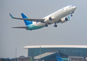 Garuda Indonesia Boeing 737-8U3 (PK-GMV) at  Yogyakarta - International, Indonesia
