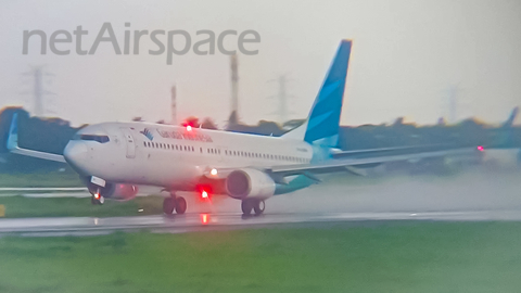 Garuda Indonesia Boeing 737-8U3 (PK-GMW) at  Yogyakarta - International, Indonesia