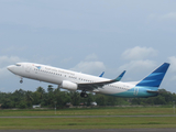 Garuda Indonesia Boeing 737-8U3 (PK-GMY) at  Palembang - Sultan Mahmud Badaruddin II International, Indonesia