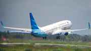 Garuda Indonesia Boeing 737-8U3 (PK-GMZ) at  Yogyakarta - International, Indonesia