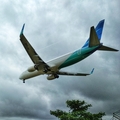 Garuda Indonesia Boeing 737-8U3 (PK-GNE) at  Balikpapan Sepinggan - International, Indonesia