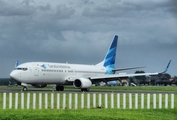 Garuda Indonesia Boeing 737-8U3 (PK-GNJ) at  Adisumarmo International, Indonesia