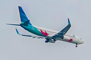 Garuda Indonesia Boeing 737-8U3 (PK-GNR) at  Palembang - Sultan Mahmud Badaruddin II International, Indonesia