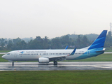 Garuda Indonesia Boeing 737-8U3 (PK-GNR) at  Palembang - Sultan Mahmud Badaruddin II International, Indonesia