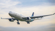 Garuda Indonesia Airbus A330-341 (PK-GPE) at  Adisumarmo International, Indonesia