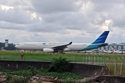 Garuda Indonesia Airbus A330-341 (PK-GPF) at  Balikpapan Sepinggan - International, Indonesia