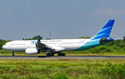 Garuda Indonesia Airbus A330-341 (PK-GPF) at  Adisumarmo International, Indonesia