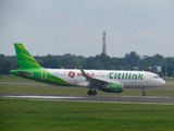 Citilink Garuda Indonesia Airbus A320-214 (PK-GQJ) at  Palembang - Sultan Mahmud Badaruddin II International, Indonesia