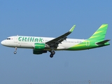 Citilink Garuda Indonesia Airbus A320-214 (PK-GQK) at  Banda Aceh - Sultan Iskandar Muda International, Indonesia