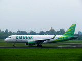 Citilink Garuda Indonesia Airbus A320-214 (PK-GQN) at  Palembang - Sultan Mahmud Badaruddin II International, Indonesia