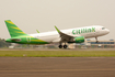 Citilink Garuda Indonesia Airbus A320-214 (PK-GQO) at  Palembang - Sultan Mahmud Badaruddin II International, Indonesia