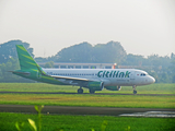 Citilink Garuda Indonesia Airbus A320-214 (PK-GQP) at  Palembang - Sultan Mahmud Badaruddin II International, Indonesia