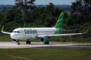 Citilink Garuda Indonesia Airbus A320-214 (PK-GQQ) at  Syamsudin Noor International, Indonesia