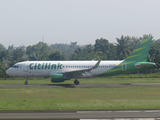 Citilink Garuda Indonesia Airbus A320-214 (PK-GQQ) at  Palembang - Sultan Mahmud Badaruddin II International, Indonesia