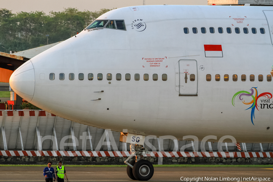Garuda Indonesia Boeing 747-4U3 (PK-GSG) | Photo 377165