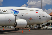 Garuda Indonesia Boeing 747-4U3 (PK-GSG) at  Surabaya - Juanda International, Indonesia
