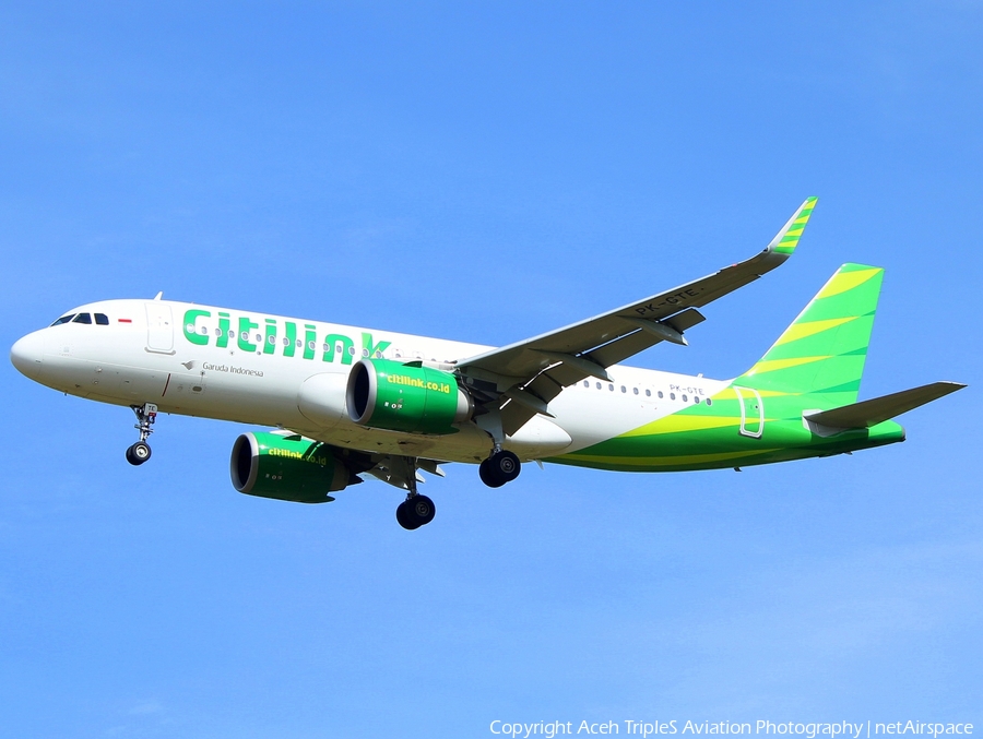 Citilink Garuda Indonesia Airbus A320-251N (PK-GTE) | Photo 254745