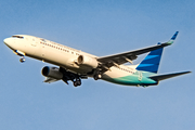 Garuda Indonesia Boeing 737-8SH (PK-GUE) at  Palembang - Sultan Mahmud Badaruddin II International, Indonesia