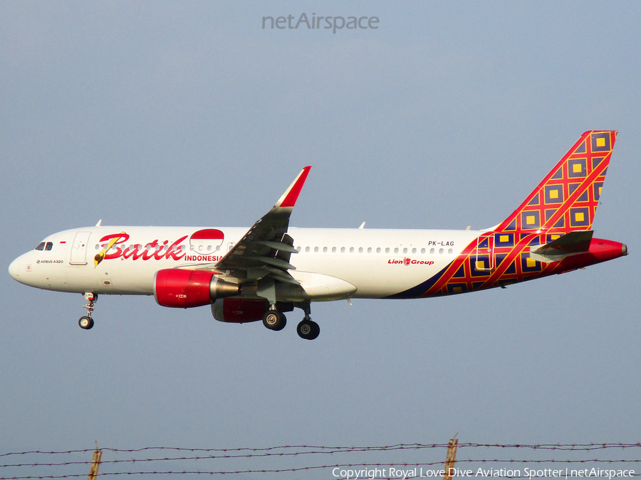 Batik Air Airbus A320-214 (PK-LAG) | Photo 238322