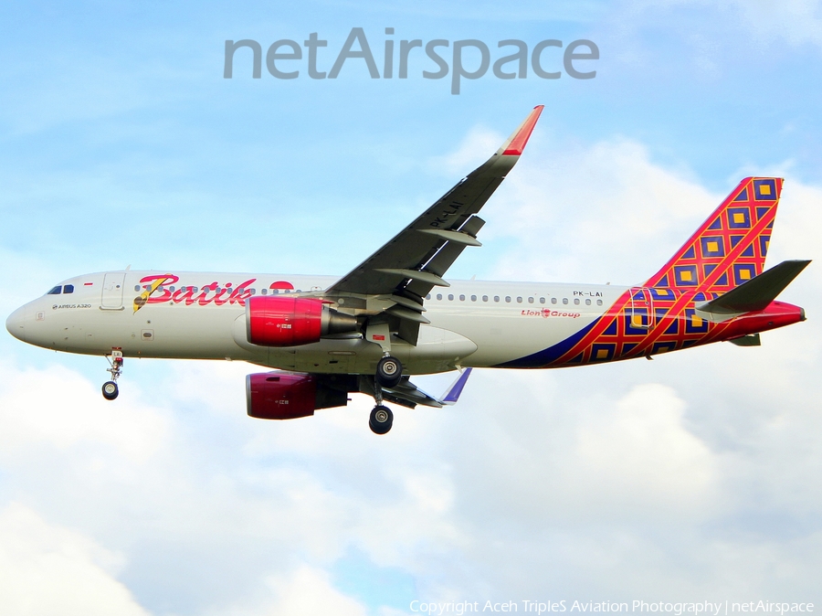 Batik Air Airbus A320-214 (PK-LAI) | Photo 253768