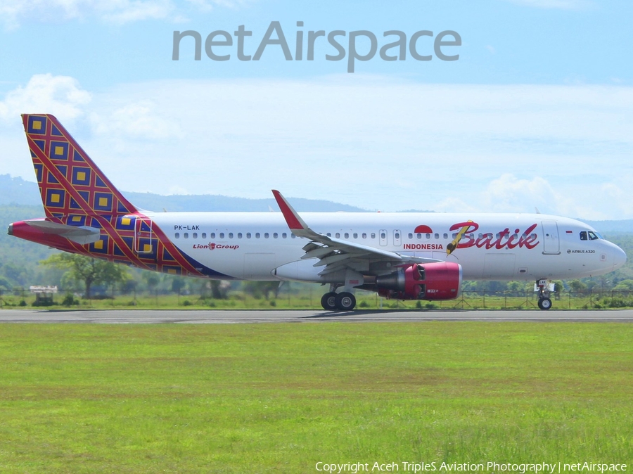 Batik Air Airbus A320-214 (PK-LAK) | Photo 316613