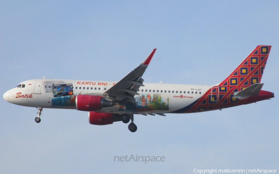 Batik Air Airbus A320-214 (PK-LAT) | Photo 524089