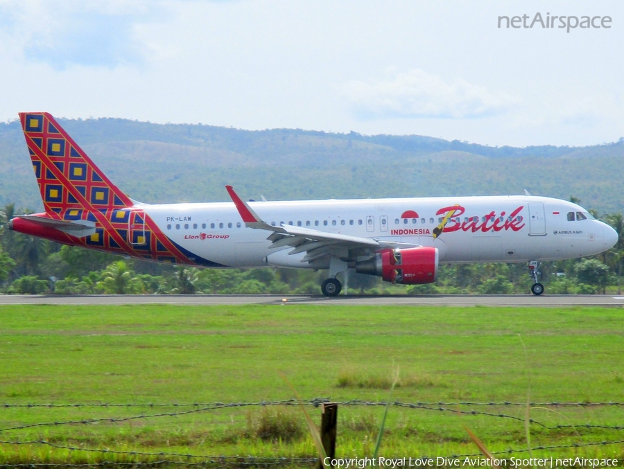 Batik Air Airbus A320-214 (PK-LAW) | Photo 435667