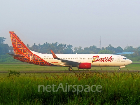 Batik Air Boeing 737-8GP (PK-LBS) at  Palembang - Sultan Mahmud Badaruddin II International, Indonesia