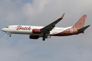 Batik Air Boeing 737-8GP (PK-LBS) at  Singapore - Changi, Singapore